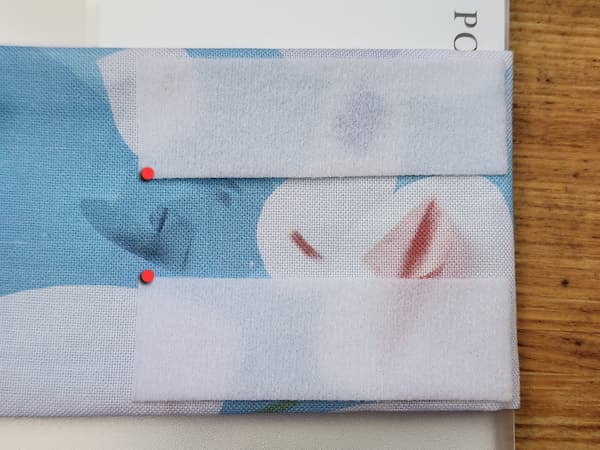 A4ファイルと小物を束ねる布ベルトの作り方