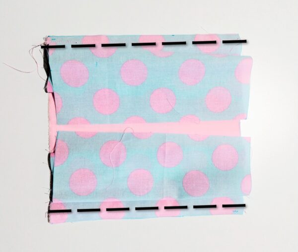 ポンポン付き巾着の作り方