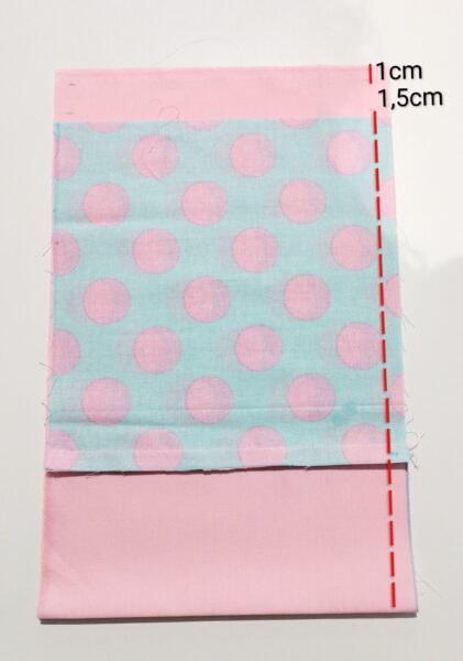 ポンポン付き巾着の作り方