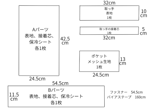保冷剤ポケット付き！バニティタイプのお弁当入れの作り方